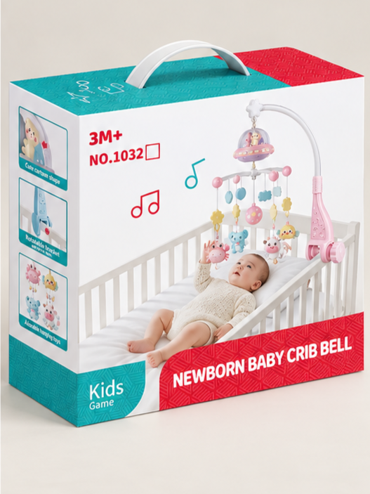 Musical Newborn Baby Crib Bell Mobile 3M+