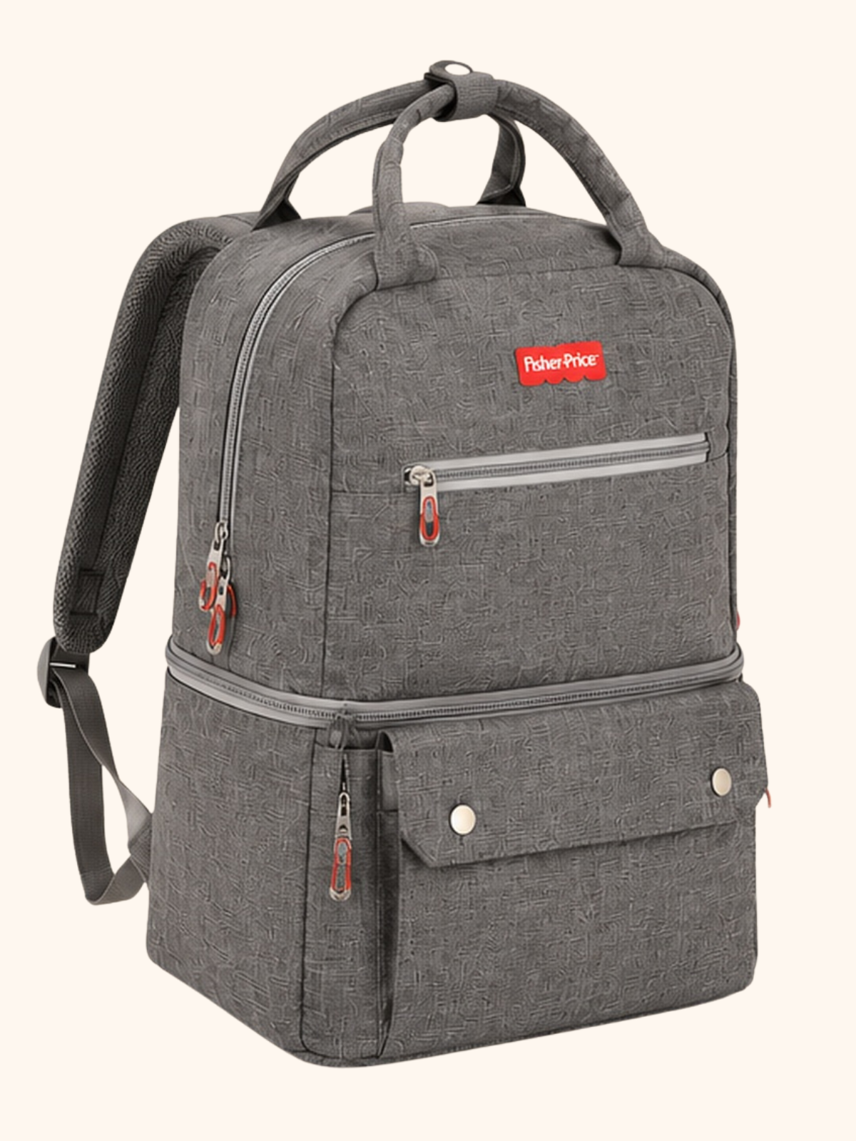 Fisher-Price Multi-Pocket Diaper Bag Backpack