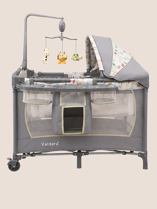 Valdera Cool Baby All-in-1 Playpen & Bassinet Nursery Center