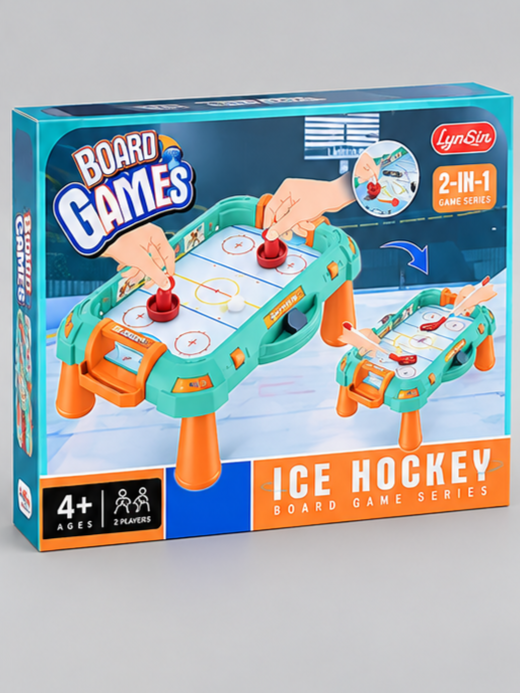2-in-1 Tabletop Ice Hockey Board Game Set