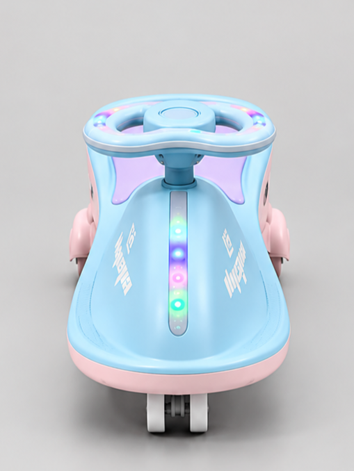 Fiber Light & Music Kids Swing Car Magic Car
