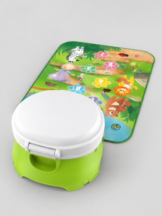 2-in-1 Toddler Potty Training Seat with Interactive Musical Play Mat