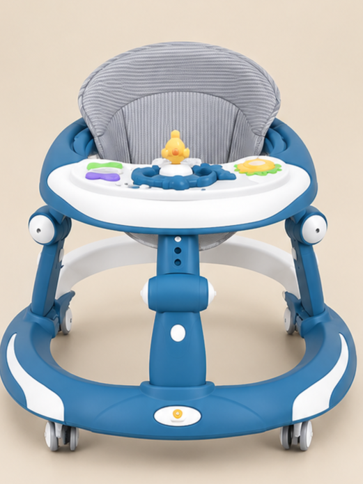 Ultra-Compact Foldable Baby Walker with Activity Tray