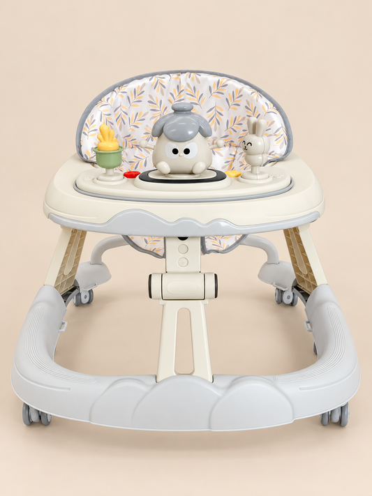 Puppy Activity Musical Baby Walker with Height Adjustment