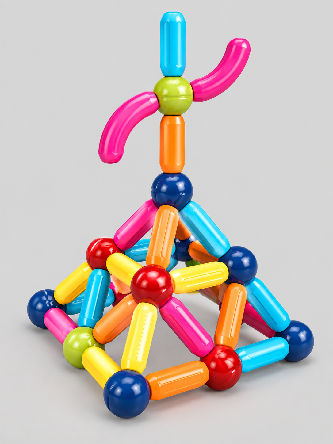 36-Piece Magnetic Sticks & Balls Building Block Set