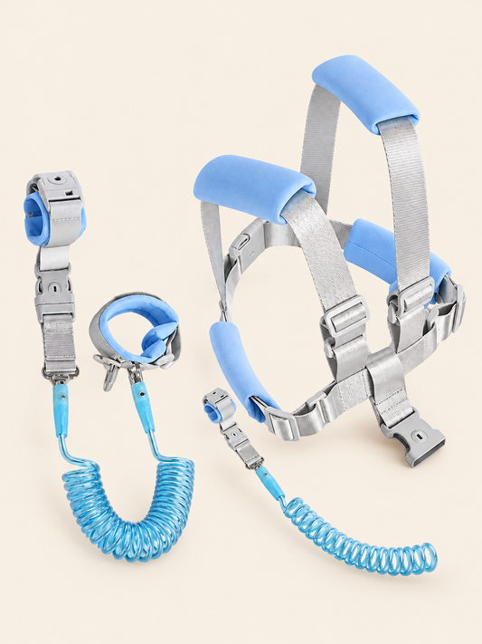 2-in-1 Toddler Reflective Anti-Lost Harness & Wrist Link Strap