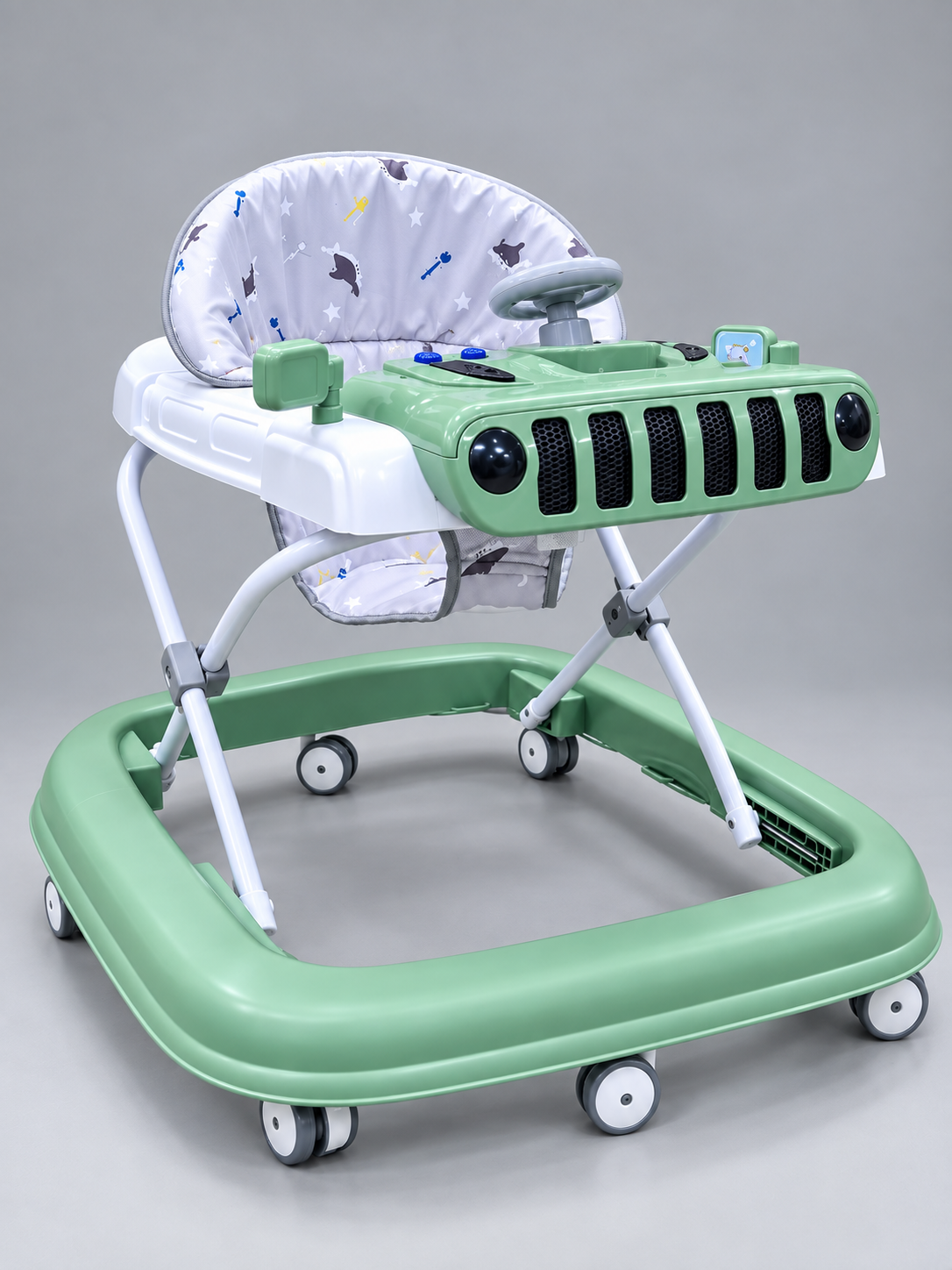 Easy Mom Jeep Style Musical Baby Walker with Steering Wheel