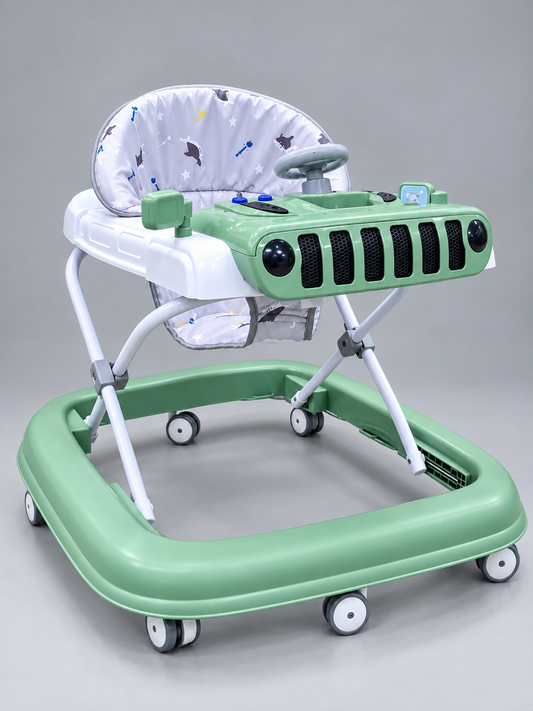 Easy Mom Jeep Style Musical Baby Walker with Steering Wheel