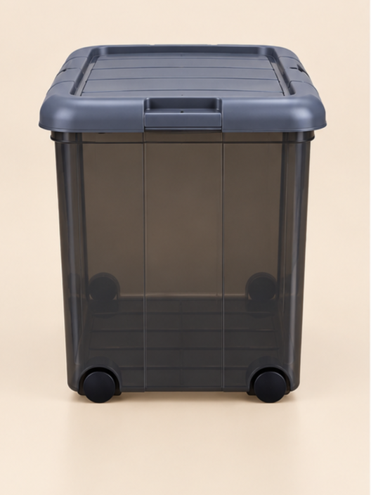 Homeup Megabox Extra Large 65-Litre Heavy Duty Plastic Storage Box with Wheels