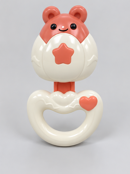 Aiyingle 5-Piece Sensory Baby Rattle & Teether Gift Set