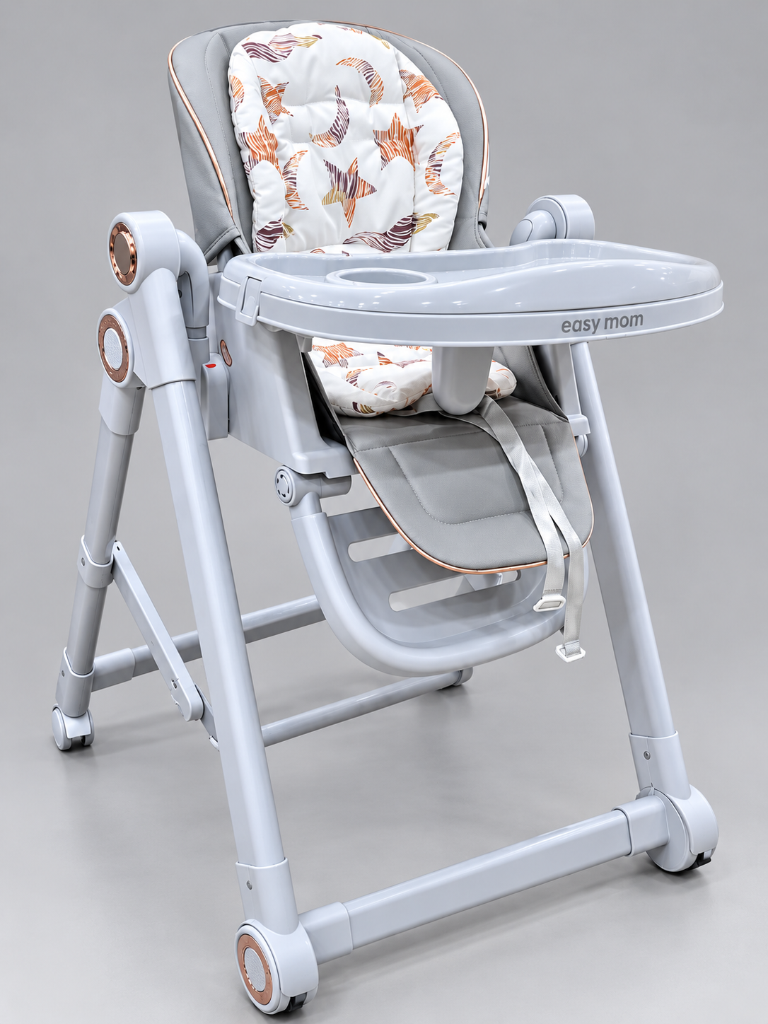 Easy Mom 2-in-1 Baby High Chair & Swing with Adjustable Tray