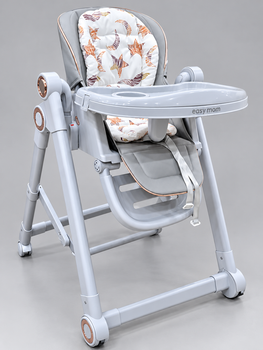 Easy Mom 2-in-1 Baby High Chair & Swing with Adjustable Tray