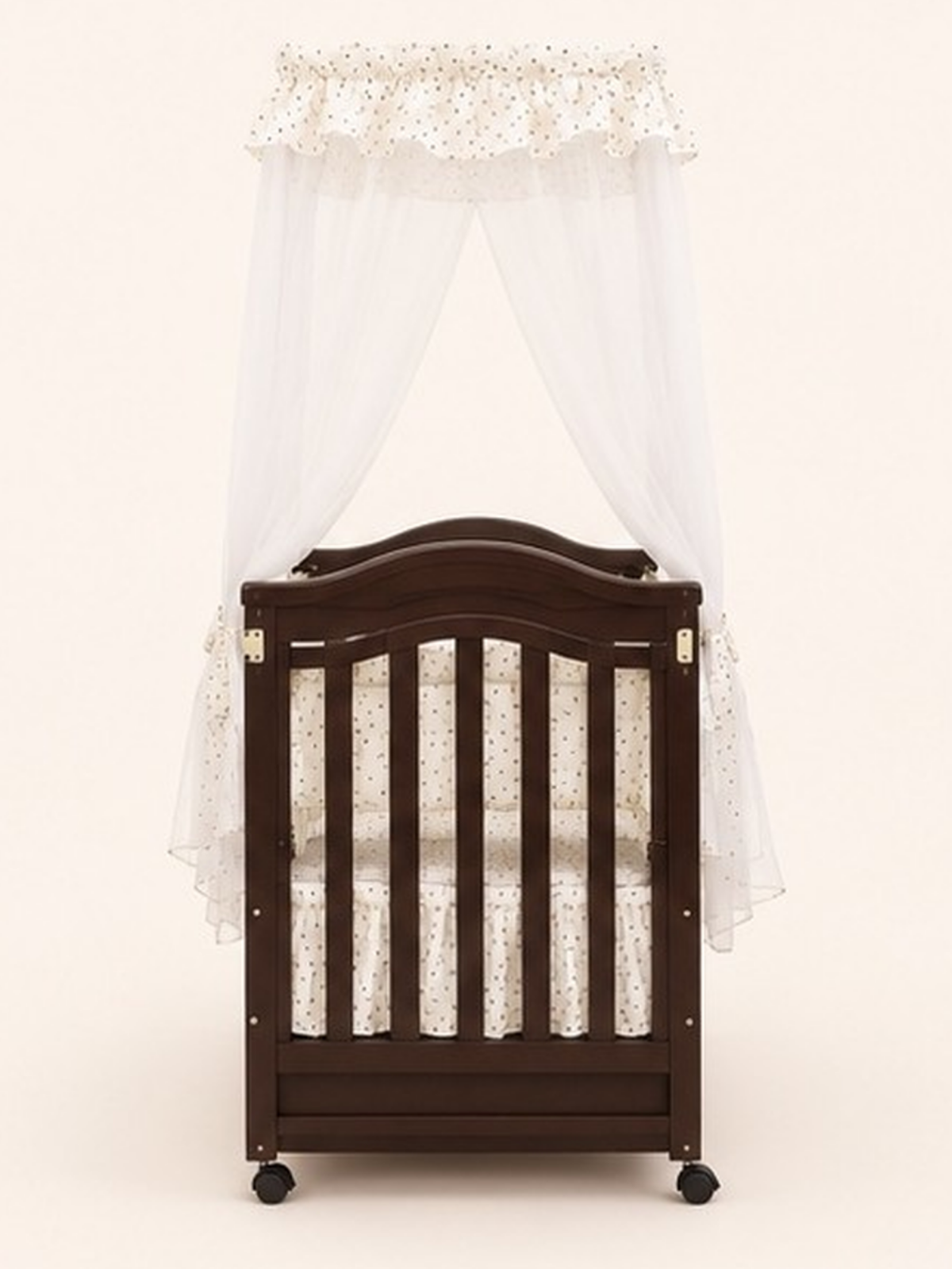 Baby Wooden Cot & Swing Imported Chocolate Brown (BZ618)