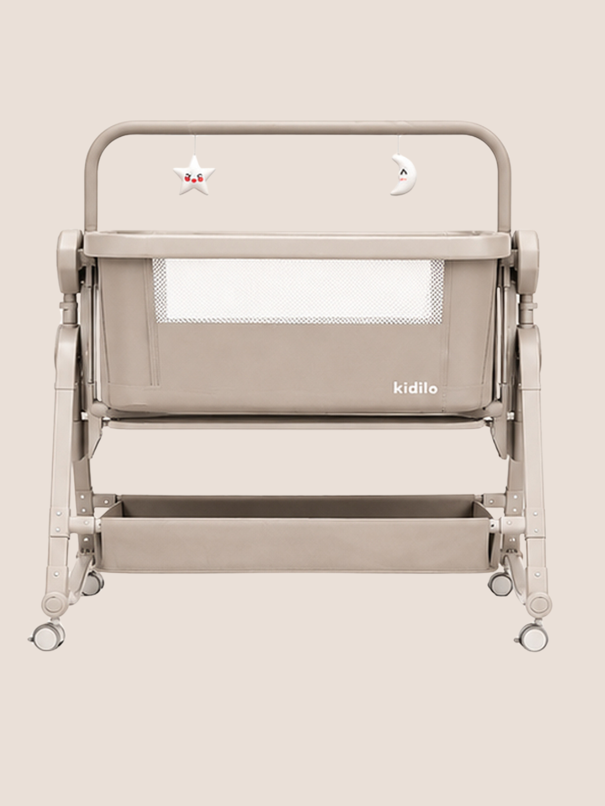 Kidilo Smart Electric Baby Cradle & Co-Sleeper (Khaki)