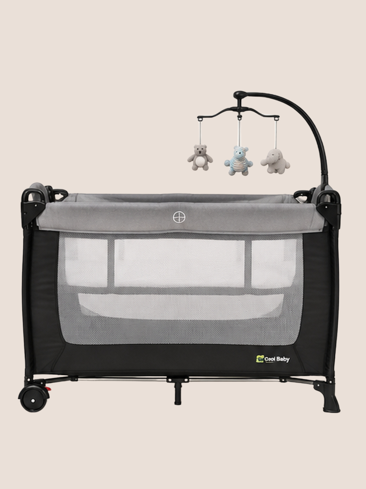 Cool Baby 2-in-1 Foldable Nursery Playpen & Bed
