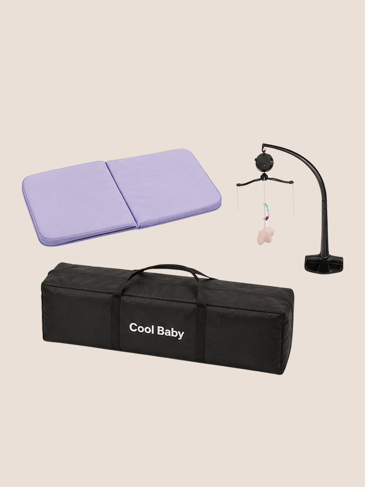 Cool Baby 2-in-1 Foldable Nursery Playpen & Bassinet