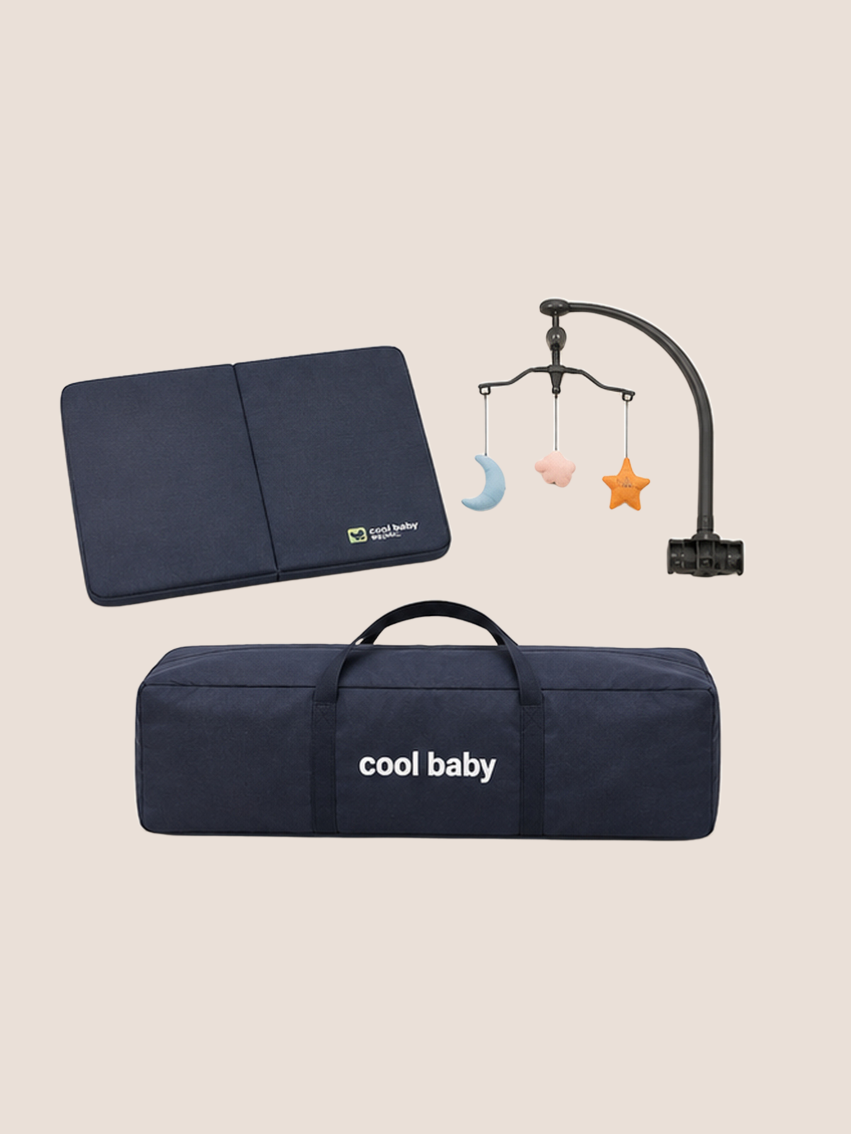 Cool Baby 2-in-1 Foldable Playpen & Bed