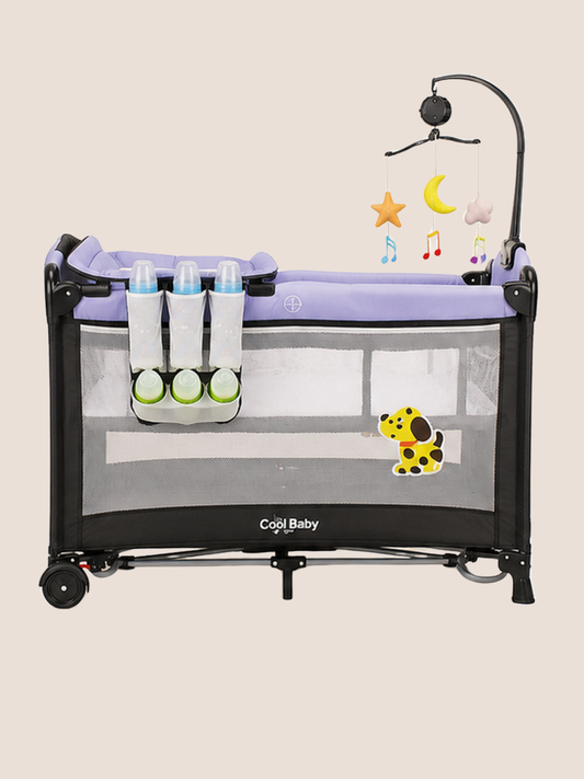 Cool Baby 2-in-1 Foldable Nursery Playpen & Bassinet