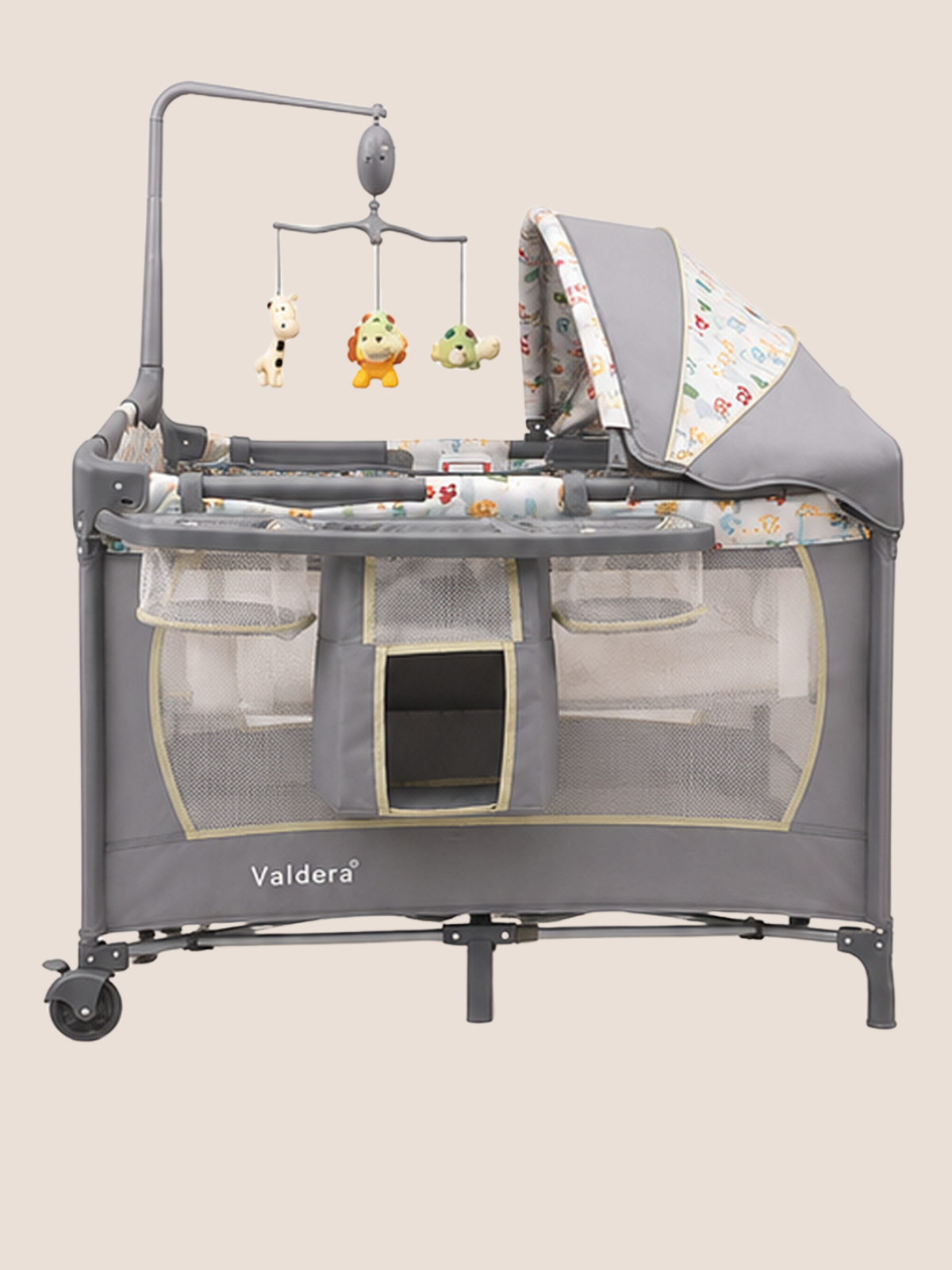 Valdera Cool Baby All-in-1 Playpen & Bassinet Nursery Center