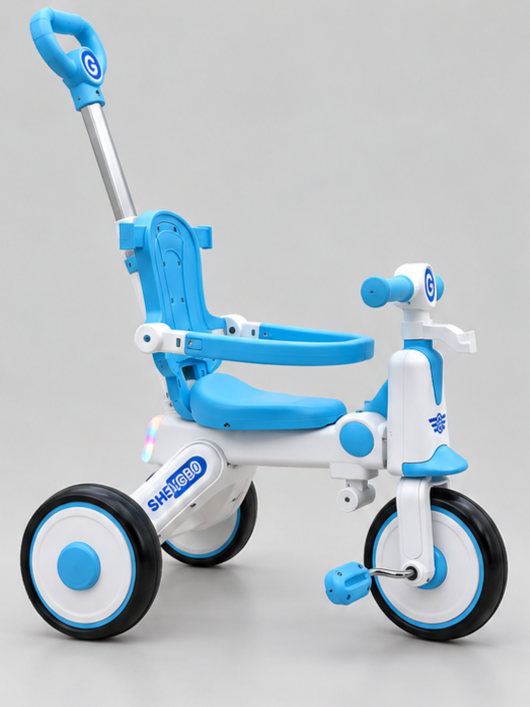 3-in-1 Convertible T610D Toddler Stroller Tricycle with Lights & Music