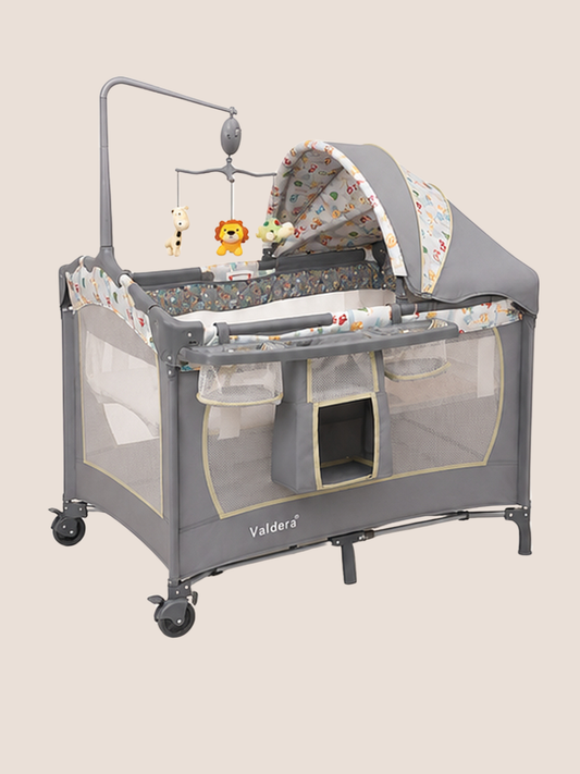 Valdera Cool Baby All-in-1 Playpen & Bassinet Nursery Center
