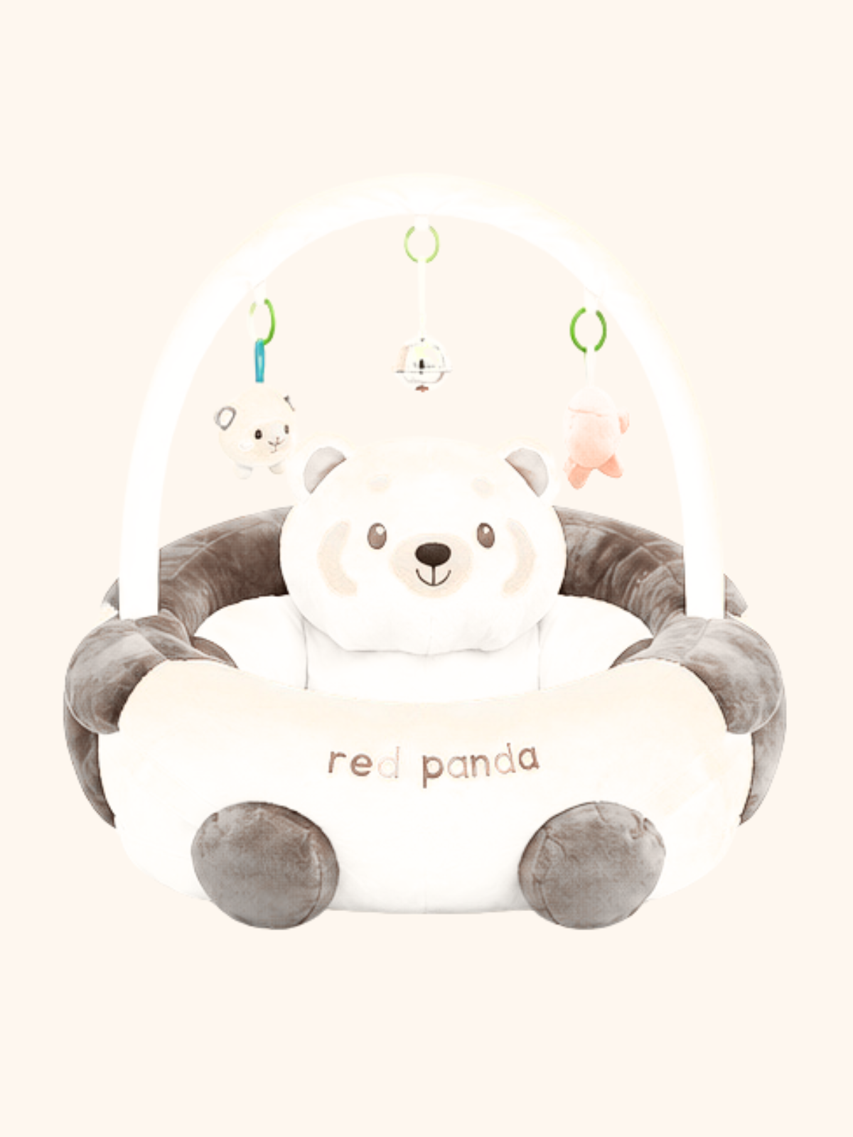 Plush Baby Support Seat with Play Arch