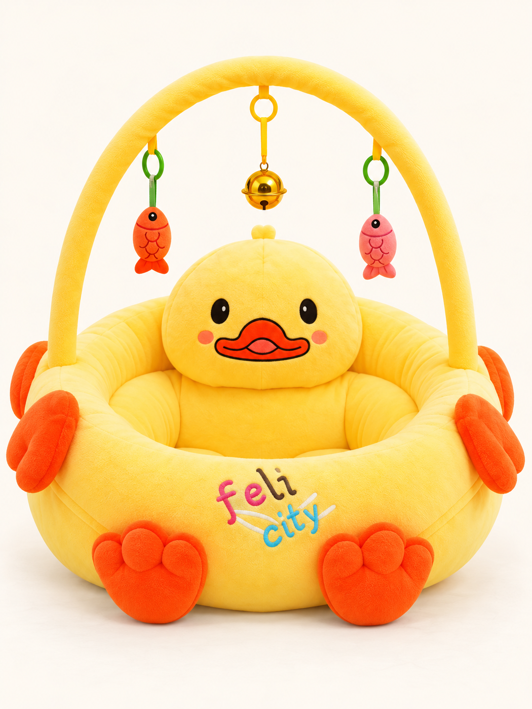Plush Baby Support Seat with Play Arch