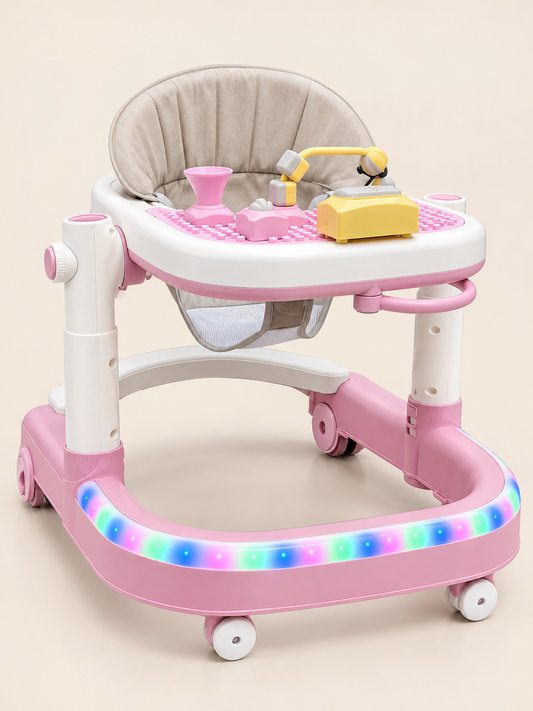 2-in-1 Premium Musical Activity Walker with LED Light Base