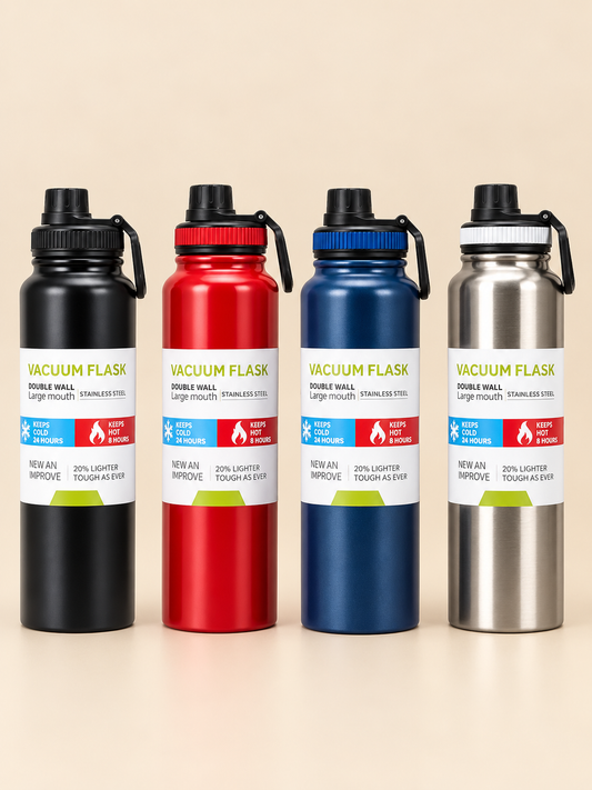 Stainless Steel Double Wall Vacuum Flask Water Bottle 800ml