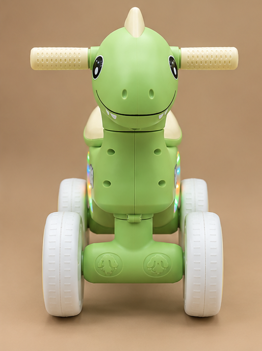 Dinosaur Theme Fully Fiber Toddler Ride-On with Lights & Music