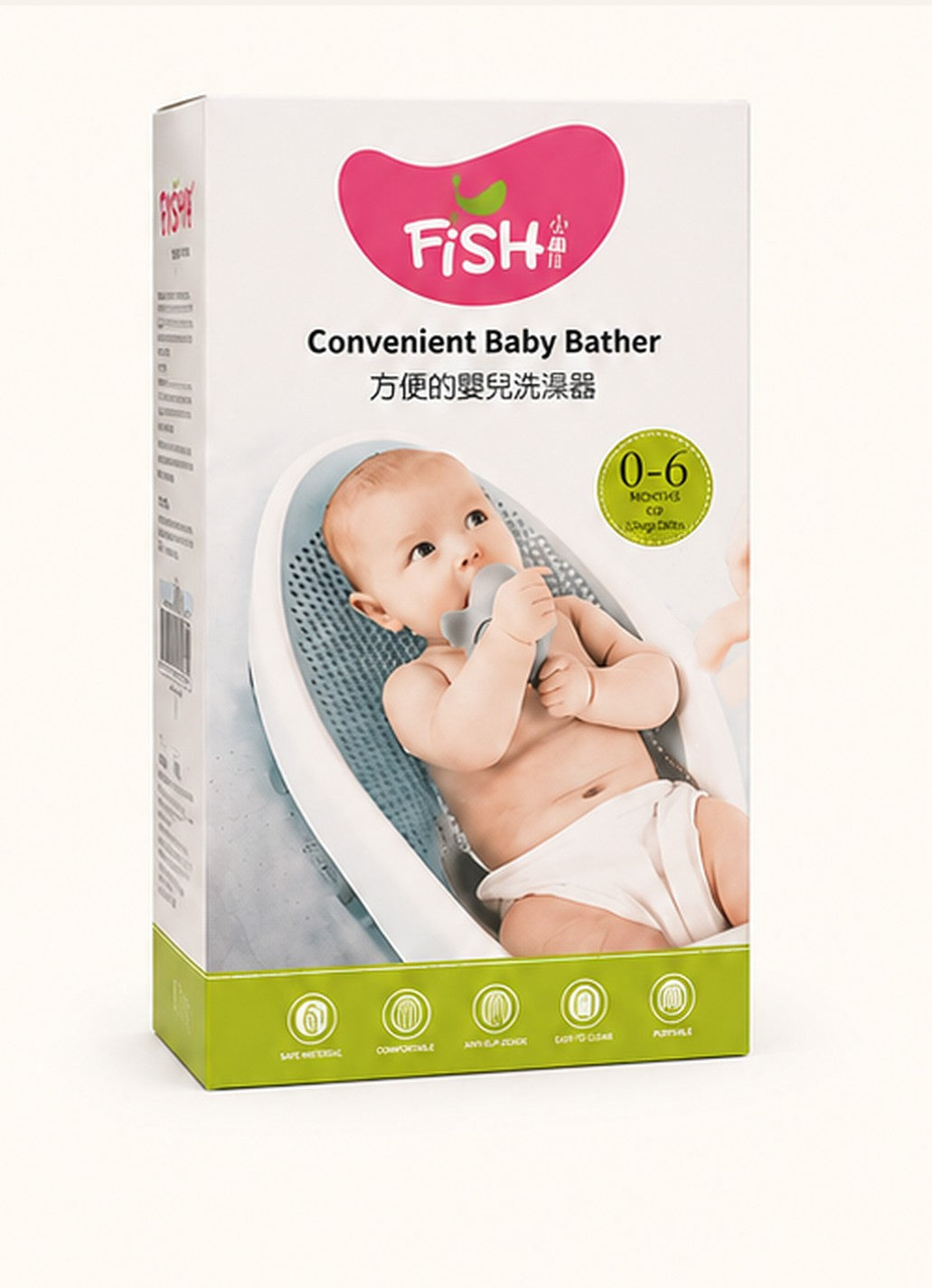 Fish-Shaped Baby Bath Support