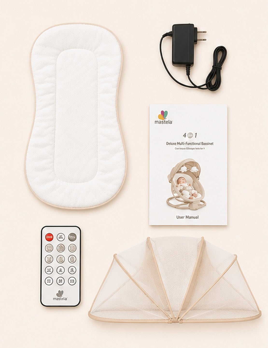 Mastela 4-in-1 Deluxe Multi-Functional Bassinet