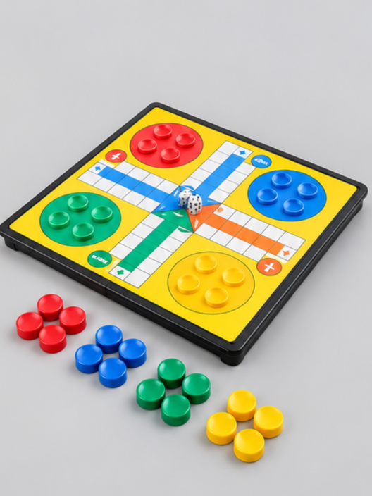 Magnetic Portable Ludo Board Game Set for Kids & Family