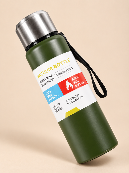 Large Capacity Vacuum Insulated Stainless Steel Thermos Flask 1500ml