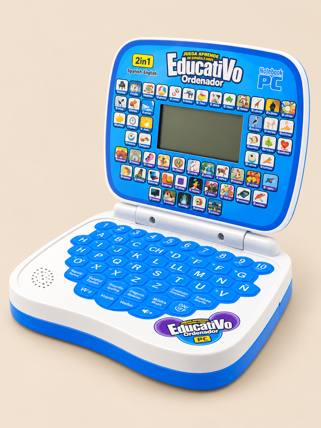 2-in-1 Educational Kids Laptop Toy