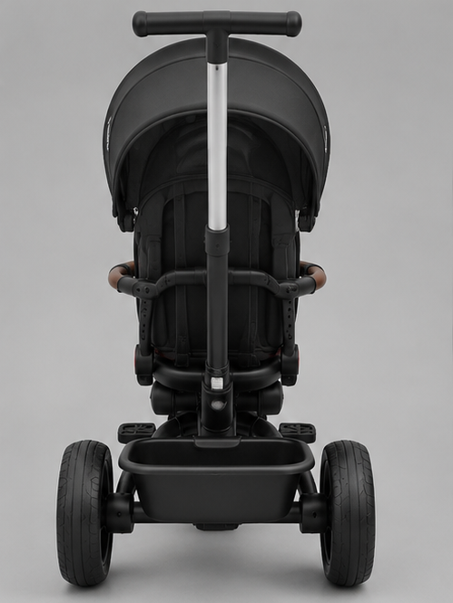 Kidilo 3123 4-in-1 Foldable Stroller Tricycle with Adjustable Canopy