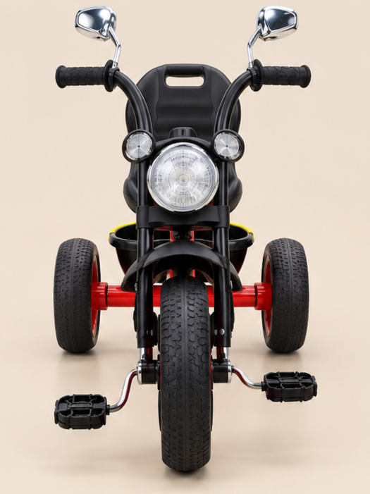 Road Cruiser Kids Chopper Tricycle with Headlight & Side Mirrors