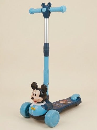 Mickey Mouse Theme 3-Wheel Kids Kick Scooty with Music & Lights