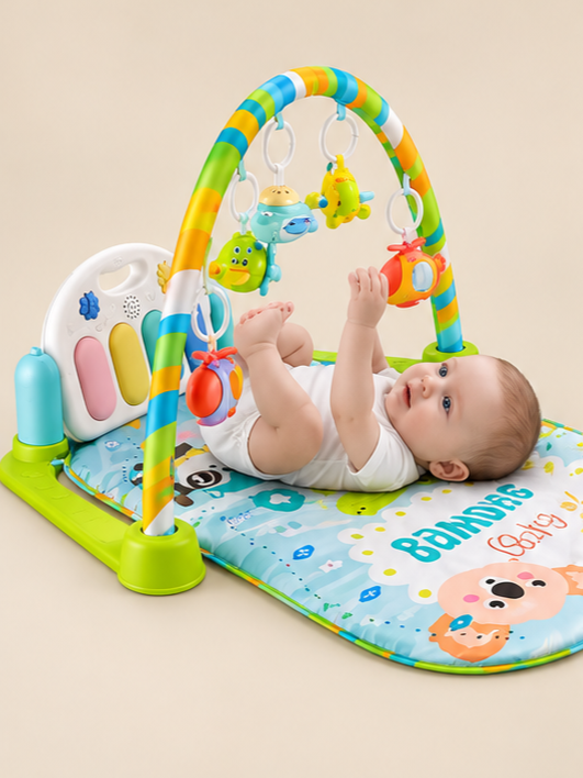 Imported 5-in-1 Remote Control Projection Pedal Piano Baby Gym Mat with Light & Music-9910