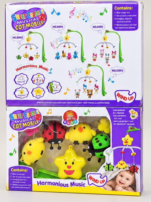 Sweet Cuddles Wind-Up Musical Cot Mobile