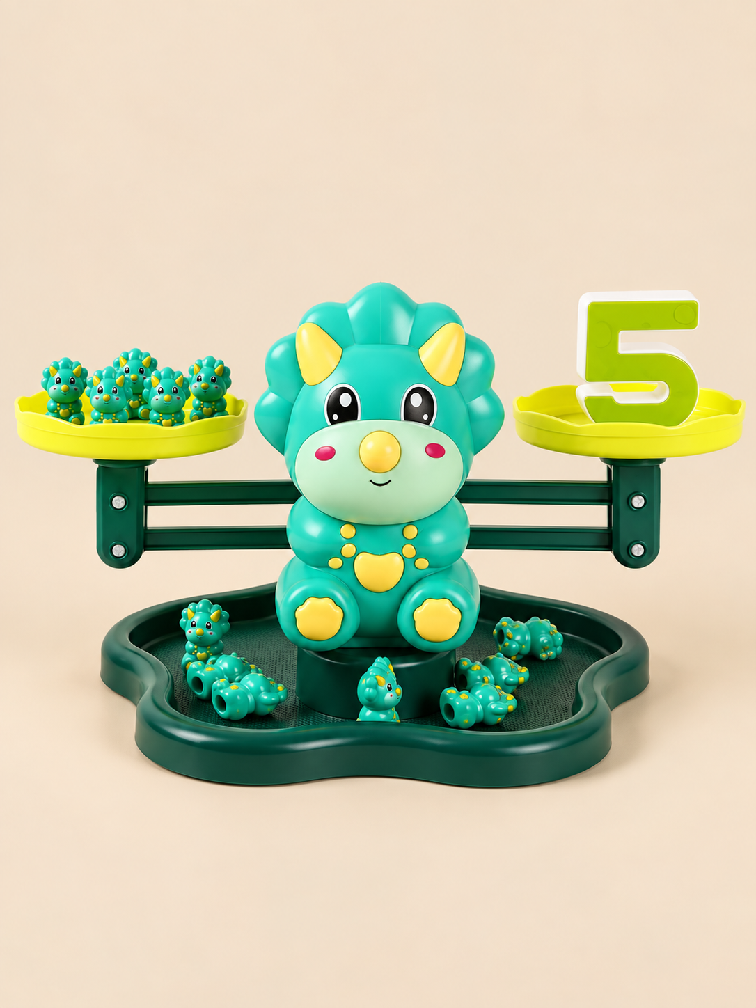 Dinosaur Balance Math Scale Educational Toy Set