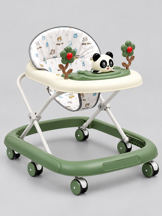 Panda Activity Musical Baby Walker with 360° Silent Swivel Wheels