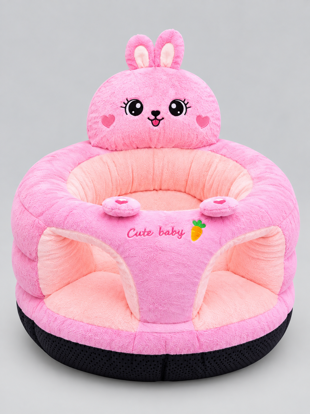 Plush Bunny Infant Support Seat / Baby Learn-to-Sit Floor Sofa