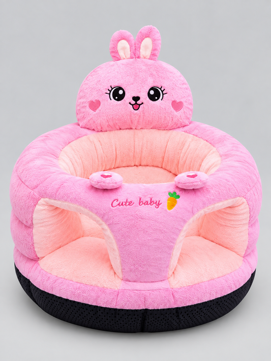 Plush Bunny Infant Support Seat / Baby Learn-to-Sit Floor Sofa