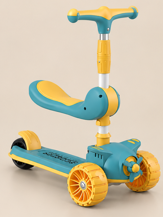 2-in-1 Kids Scooty & Ride-On Walker
