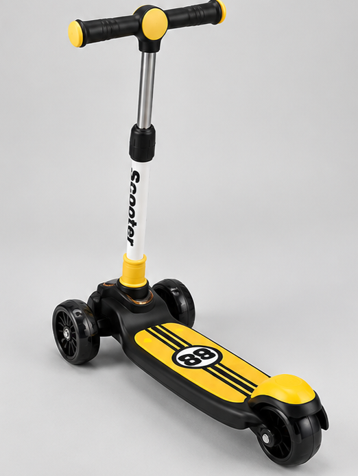 Racing Sports 3-Wheel Kids Kick Scooty with Music & Lights