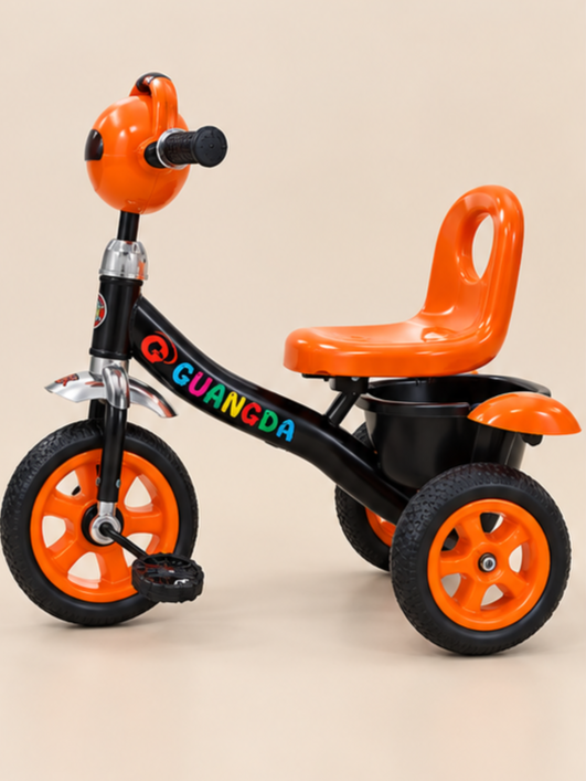 Guangda Speedy Kids Classic Tricycle with Rear Basket