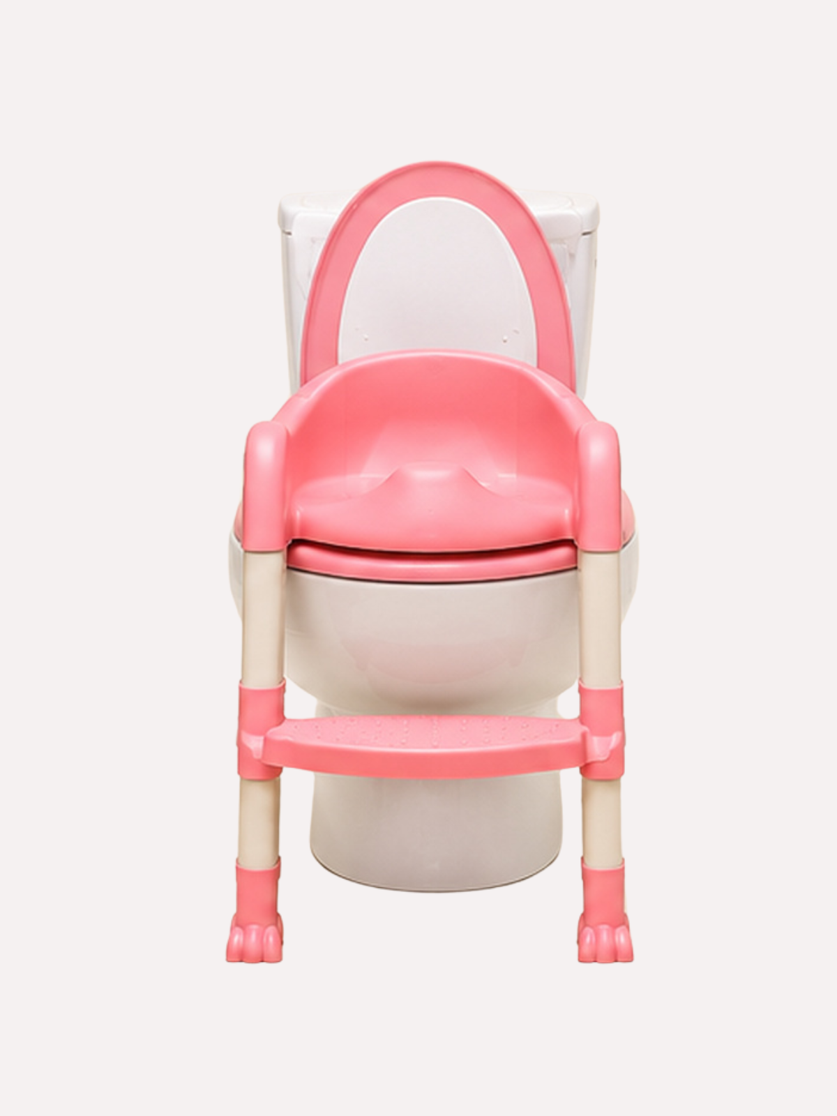 Adjustable Toddler Potty Training Seat with Ladder & Anti-Slip Feet