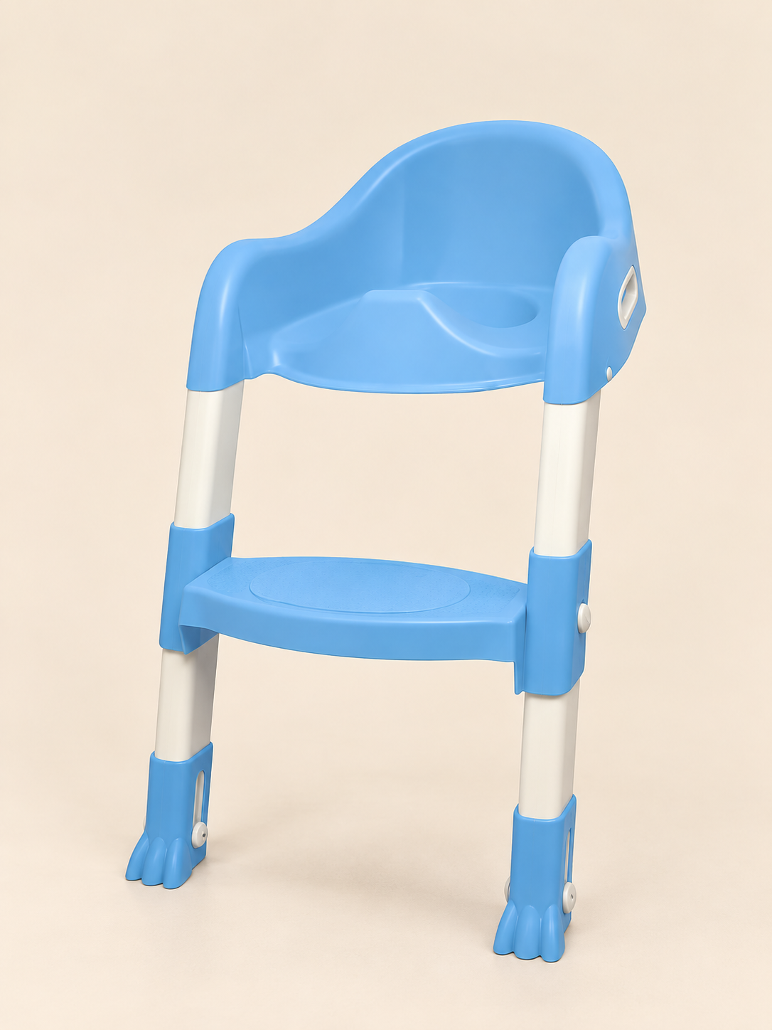 Adjustable Toddler Potty Training Seat with Ladder & Anti-Slip Feet