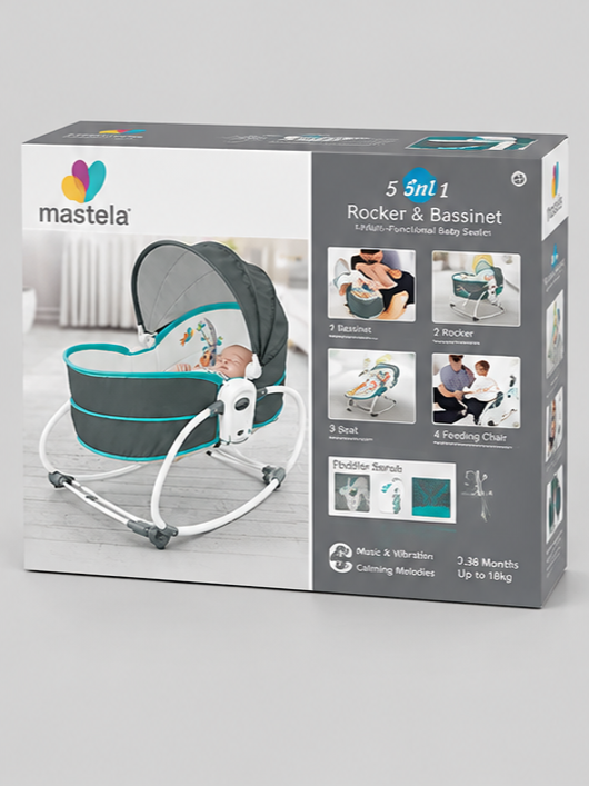 Mastela 5-in-1 Multifunctional Rocker & Bassinet